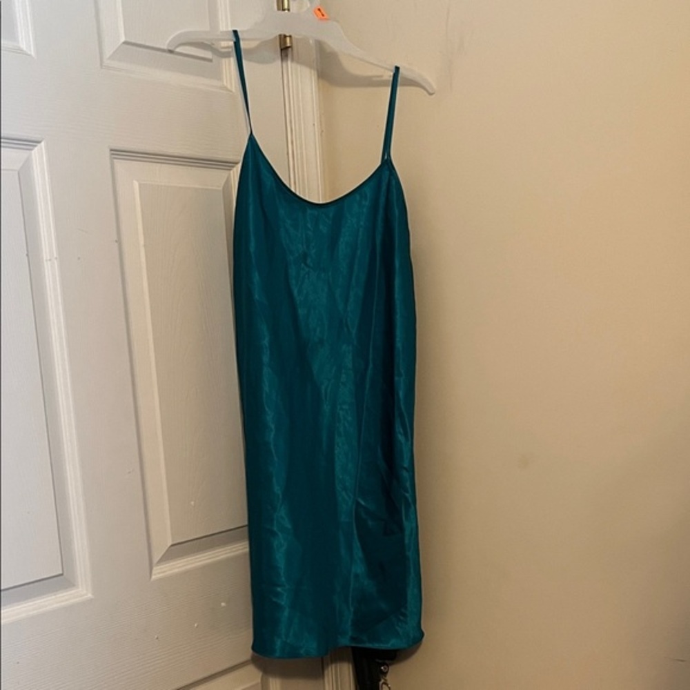Gilligan & O'Malley Silk Teal Chemise
